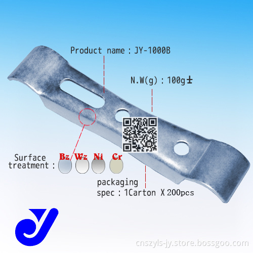 Jy-1000b|Metal Fitting|Anti-Rust Pipe Clamp|Lean Tube Fixator|Caster Fixator
